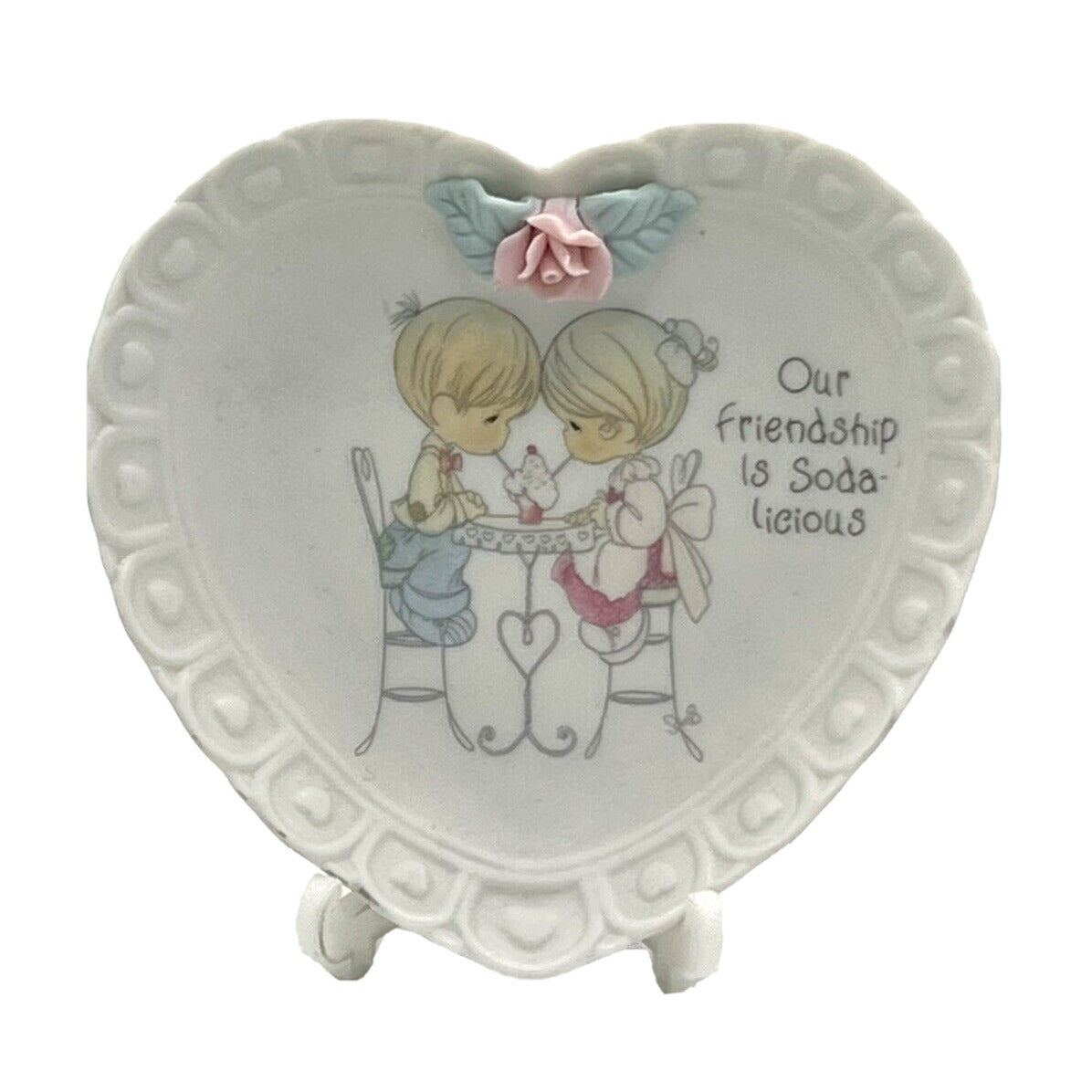 Precious Moments Porcelain Plate Our Friendship Is Soda-licious