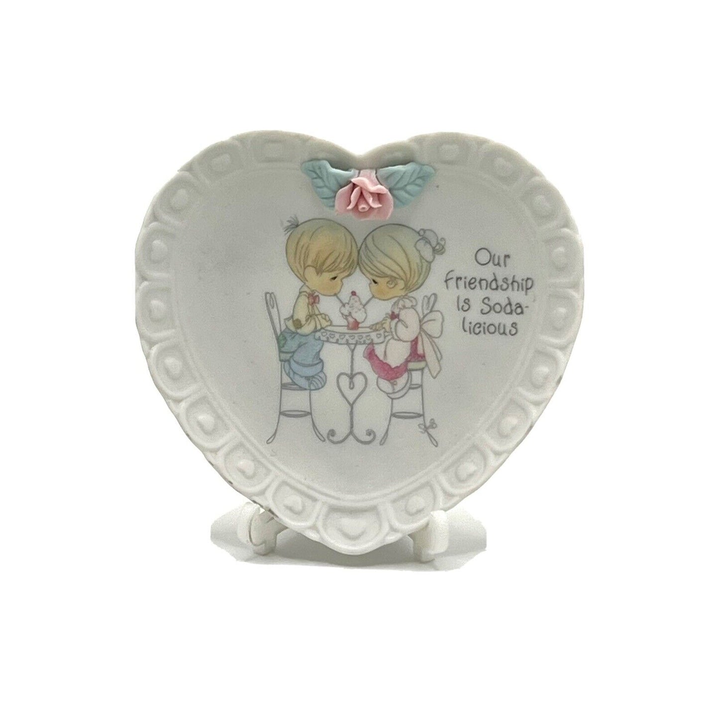 Precious Moments Porcelain Plate Our Friendship Is Soda-licious