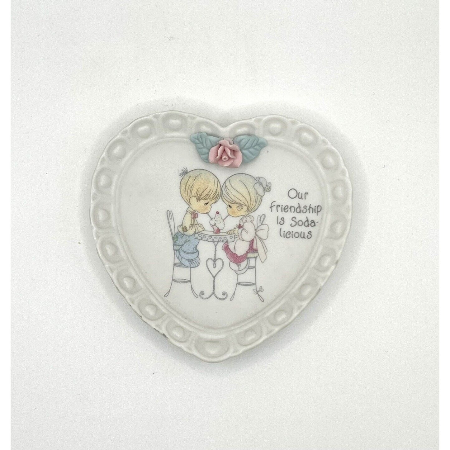 Precious Moments Porcelain Plate Our Friendship Is Soda-licious