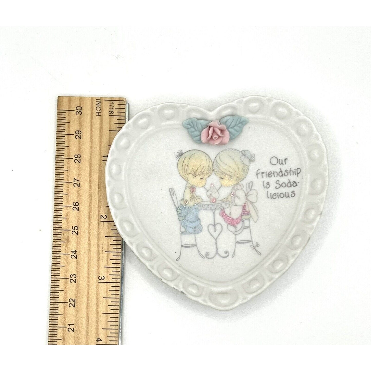Precious Moments Porcelain Plate Our Friendship Is Soda-licious