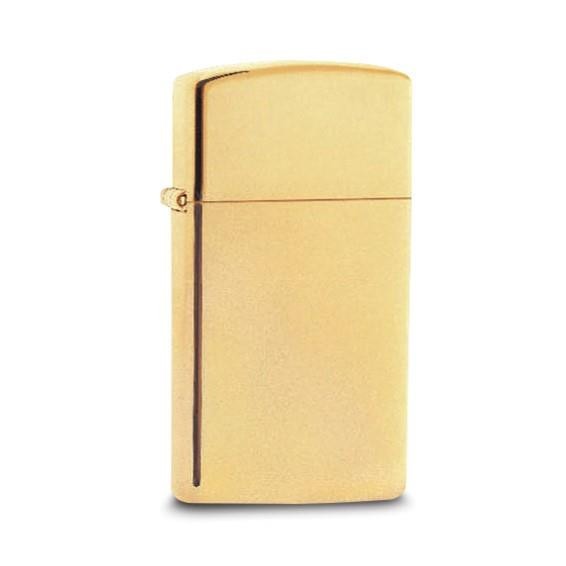 Zippo Slim High Polish Brass Lighter