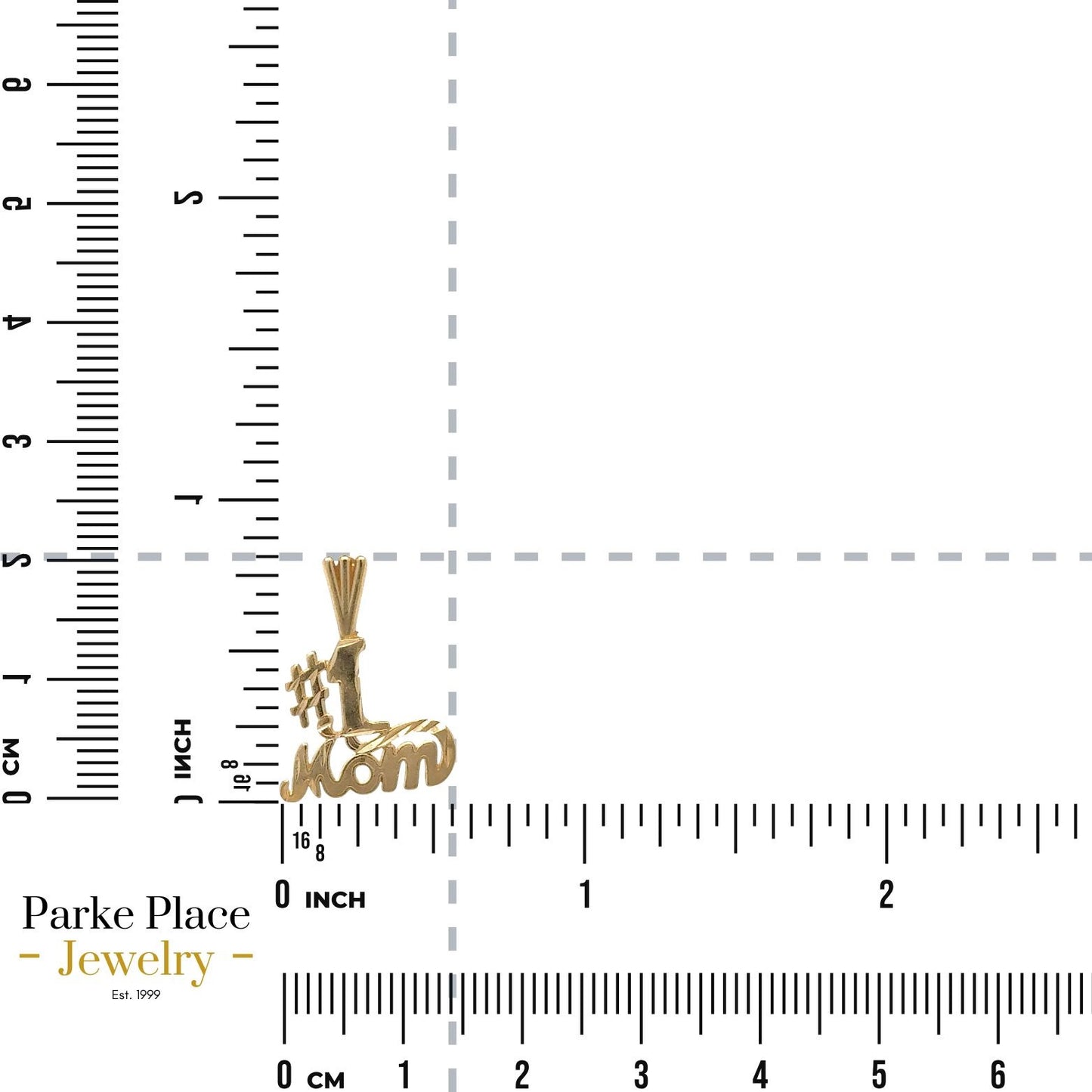 #1 MOM Pendant 14k Yellow Gold 0.8g