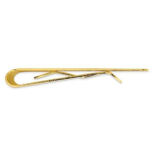 Gold-Plated Kelly Waters Money Clip With Oval Design Sleek & Elegant