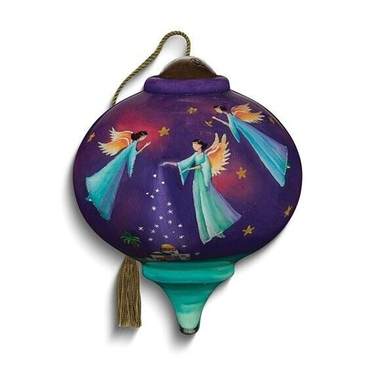 Ne'Qwa Art Sweetly Singing O'er the Plains by Sarah Summers Glass Ornament