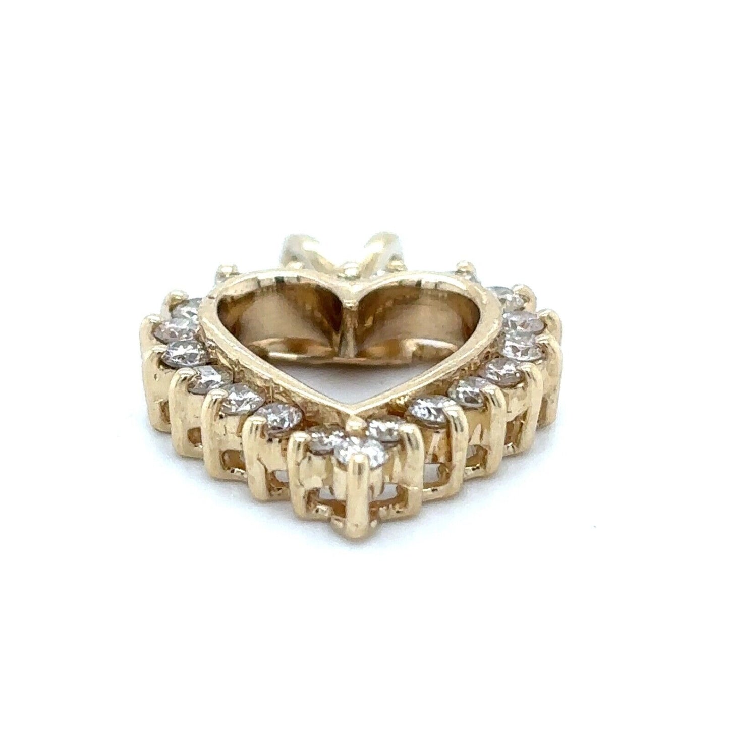 3/8ctw Diamond Heart 14k Yellow Gold Pendant 2.5g