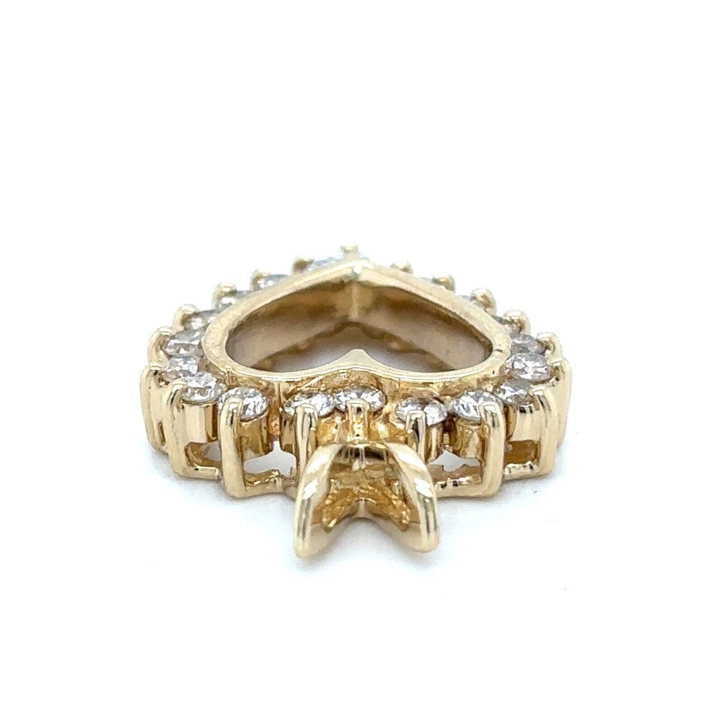 3/8ctw Diamond Heart 14k Yellow Gold Pendant 2.5g