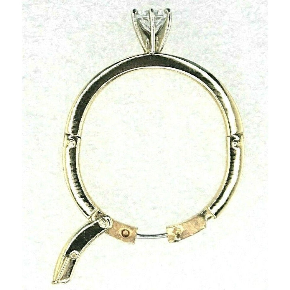 Arthritis 1/5 ct Diamond Solitaire Adjustable Ring 10k Yellow Gold