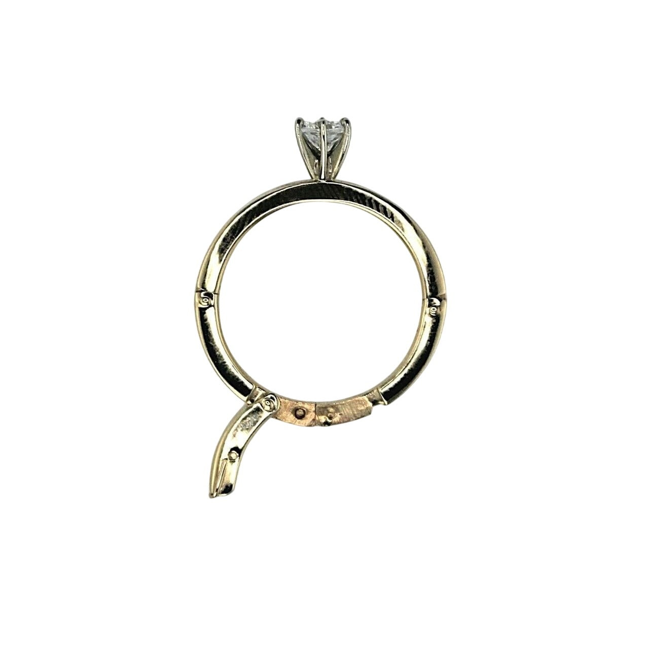 Arthritis 1/5 ct Diamond Solitaire Adjustable Ring 10k Yellow Gold