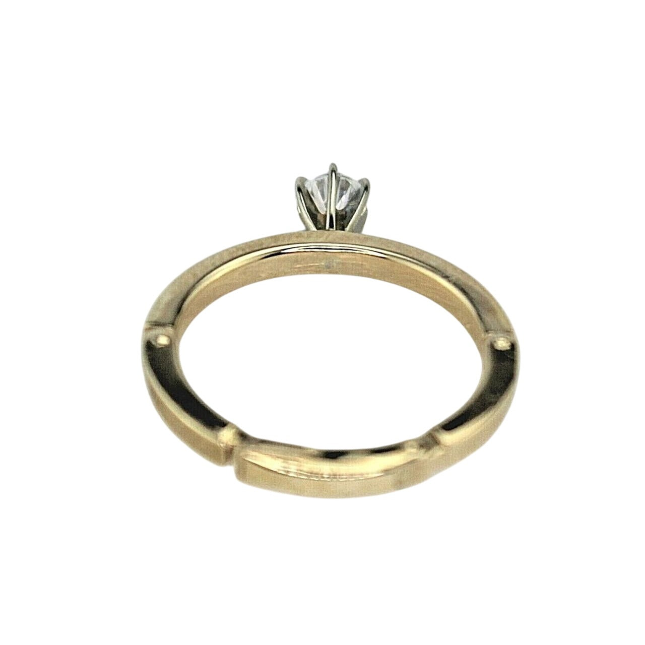 Arthritis 1/5 ct Diamond Solitaire Adjustable Ring 10k Yellow Gold