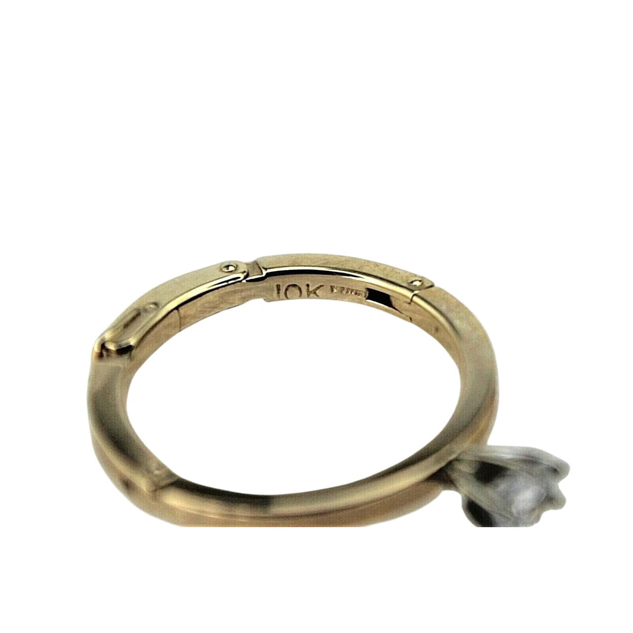 Arthritis 1/5 ct Diamond Solitaire Adjustable Ring 10k Yellow Gold