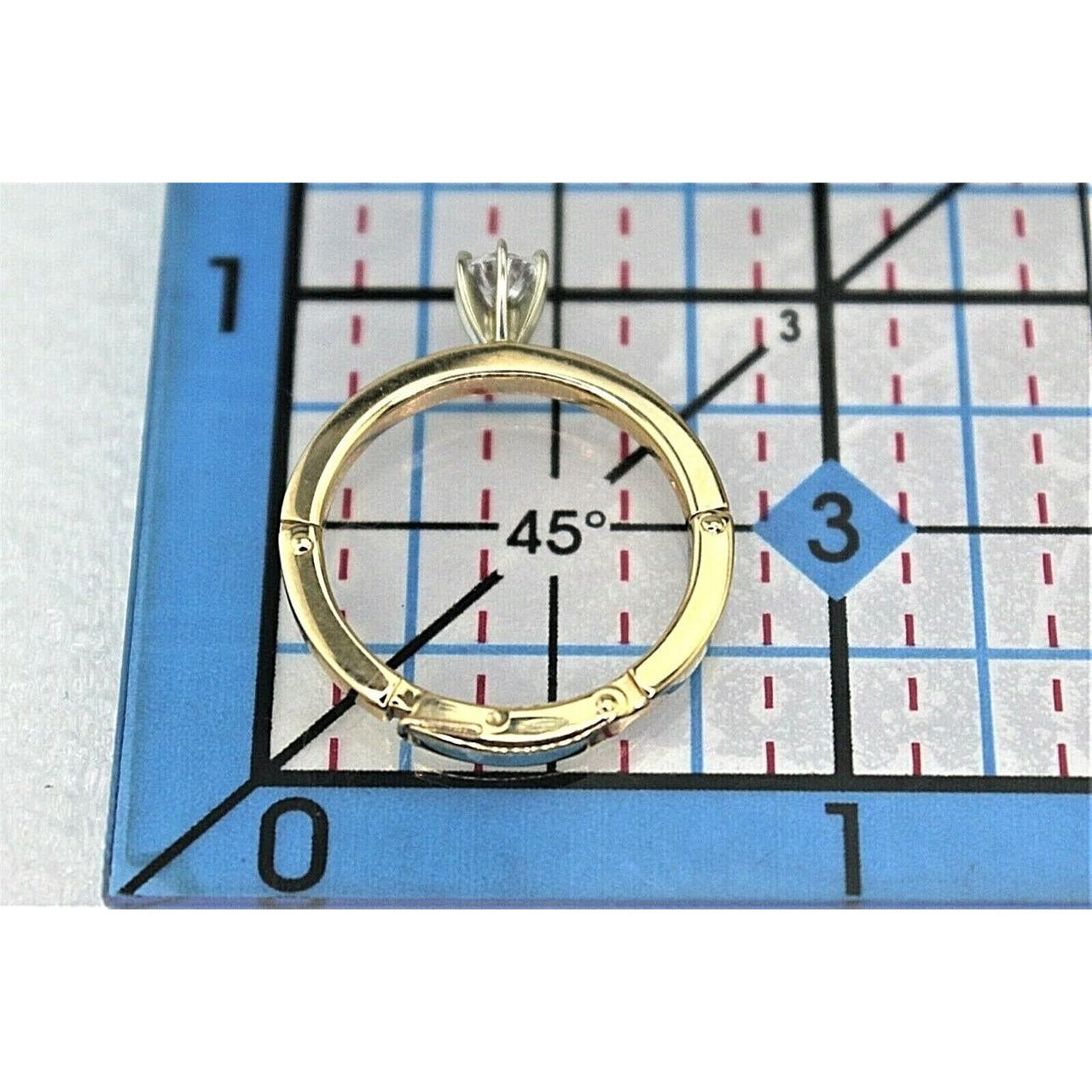 Arthritis 1/5 ct Diamond Solitaire Adjustable Ring 10k Yellow Gold