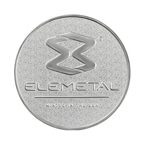 Elemetal 1 Oz .999 Fine Silver Bullion Round With Atomic Design
