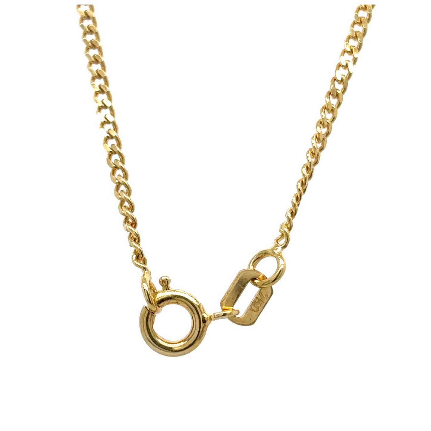 14k Yellow Gold 1.4mm 18 inch Flat Curb Chain 3.1g
