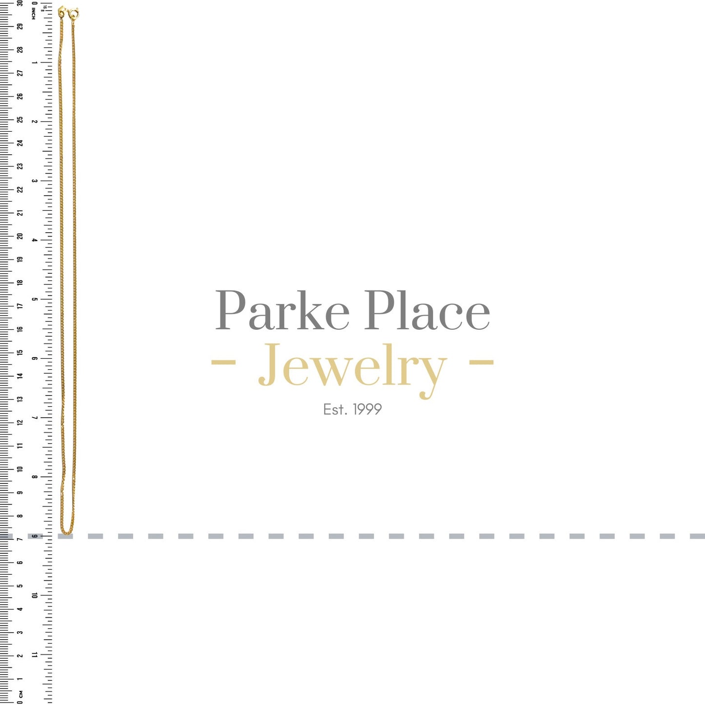14k Yellow Gold 1.4mm 18 inch Flat Curb Chain 3.1g