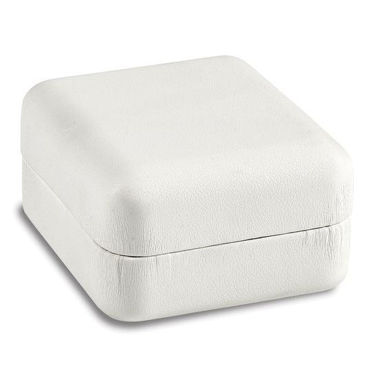 14K White Gold Small Hoop Earrings 12mm x10mm