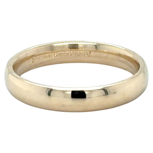 3.9mm Wedding Band Ring 14K Yellow Gold 5g Size 9.25