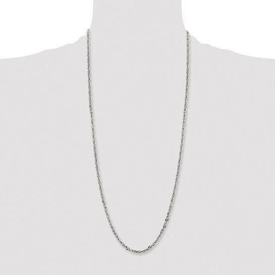Chisel Stainless Steel Fancy Twisted Link Necklace, 30"