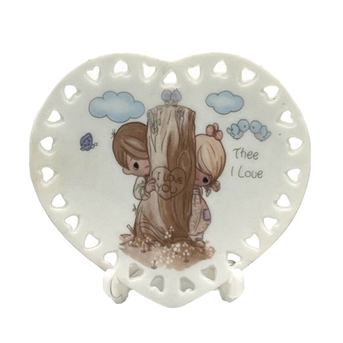Precious Moments Porcelain Plate Thee I Love
