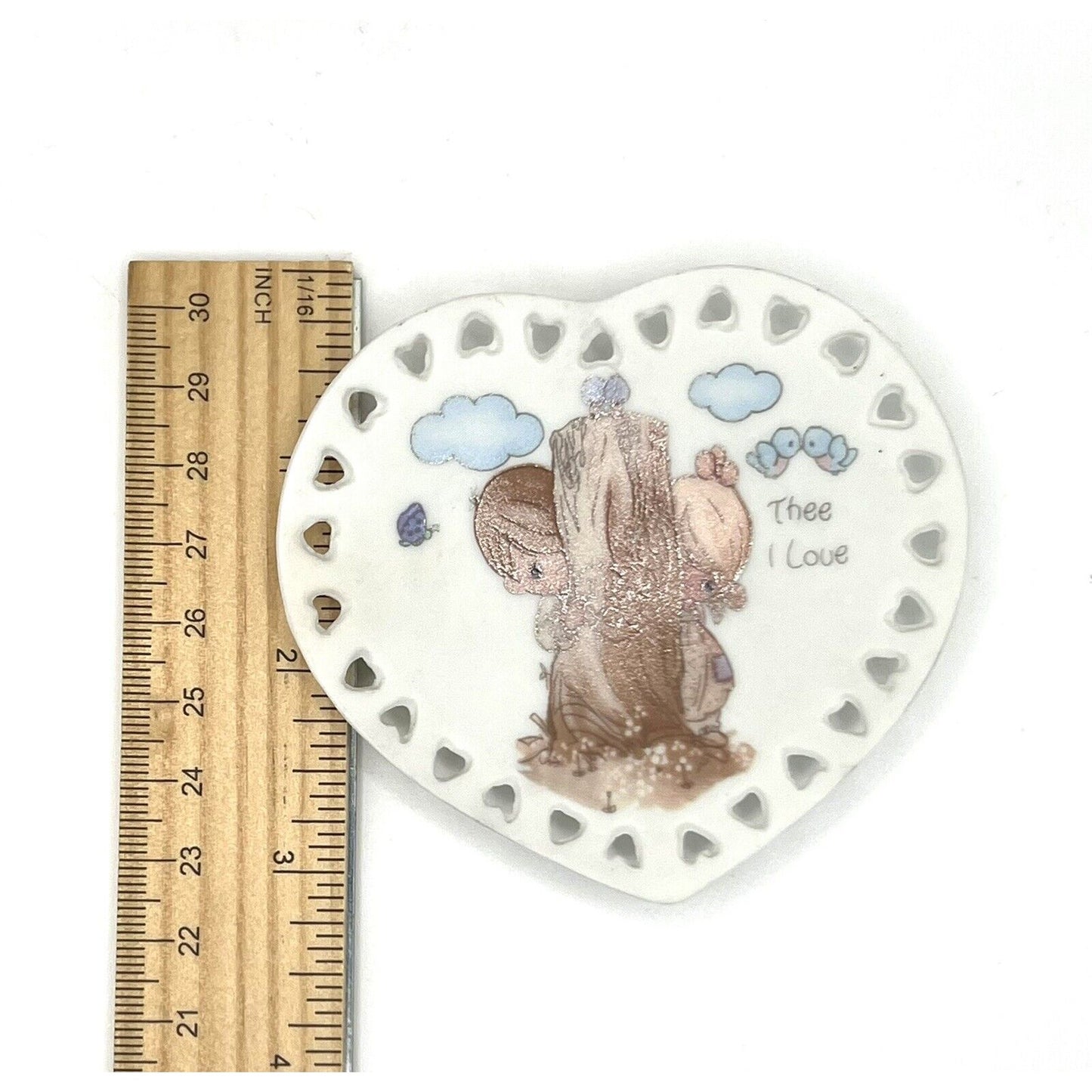 Precious Moments Porcelain Plate Thee I Love
