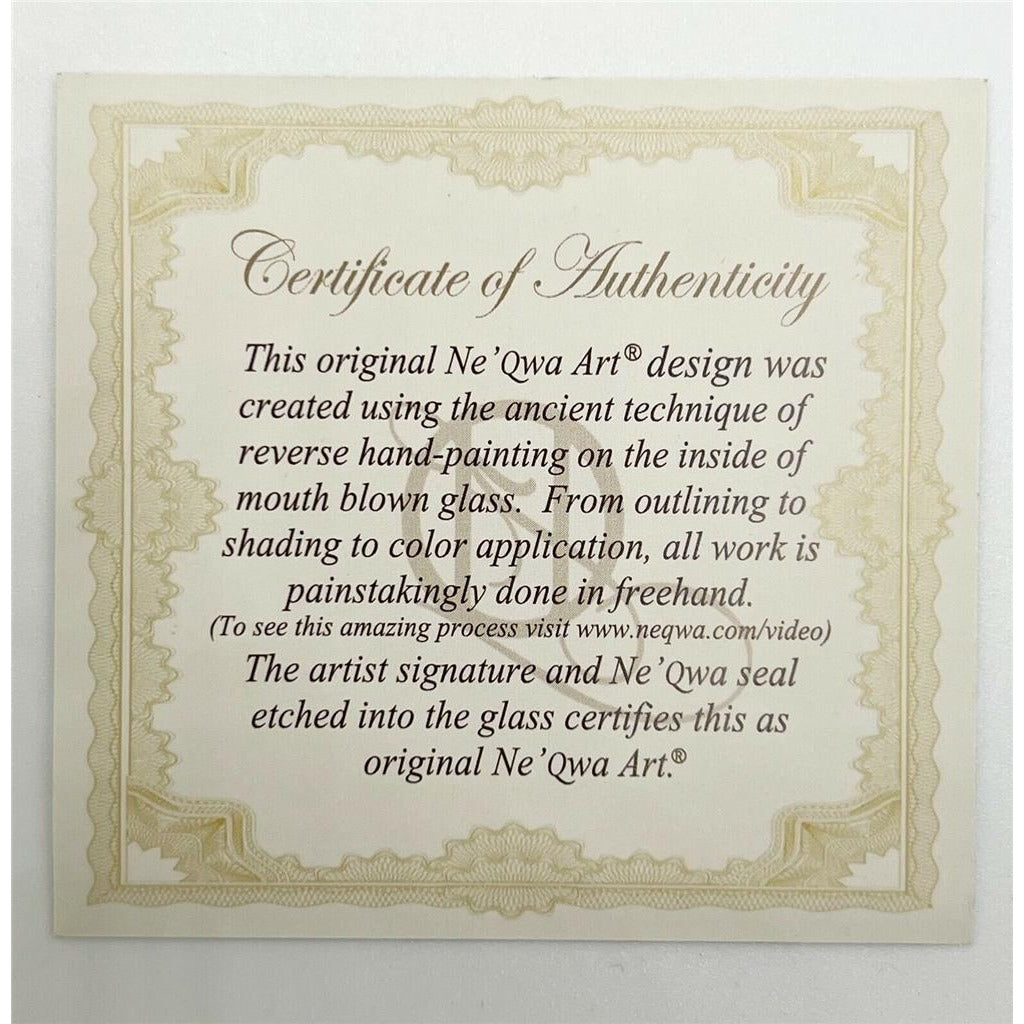 Ne'Qwa Art O Come Let Us Adore Him by Kitt Wichmann Hand painted Ornament