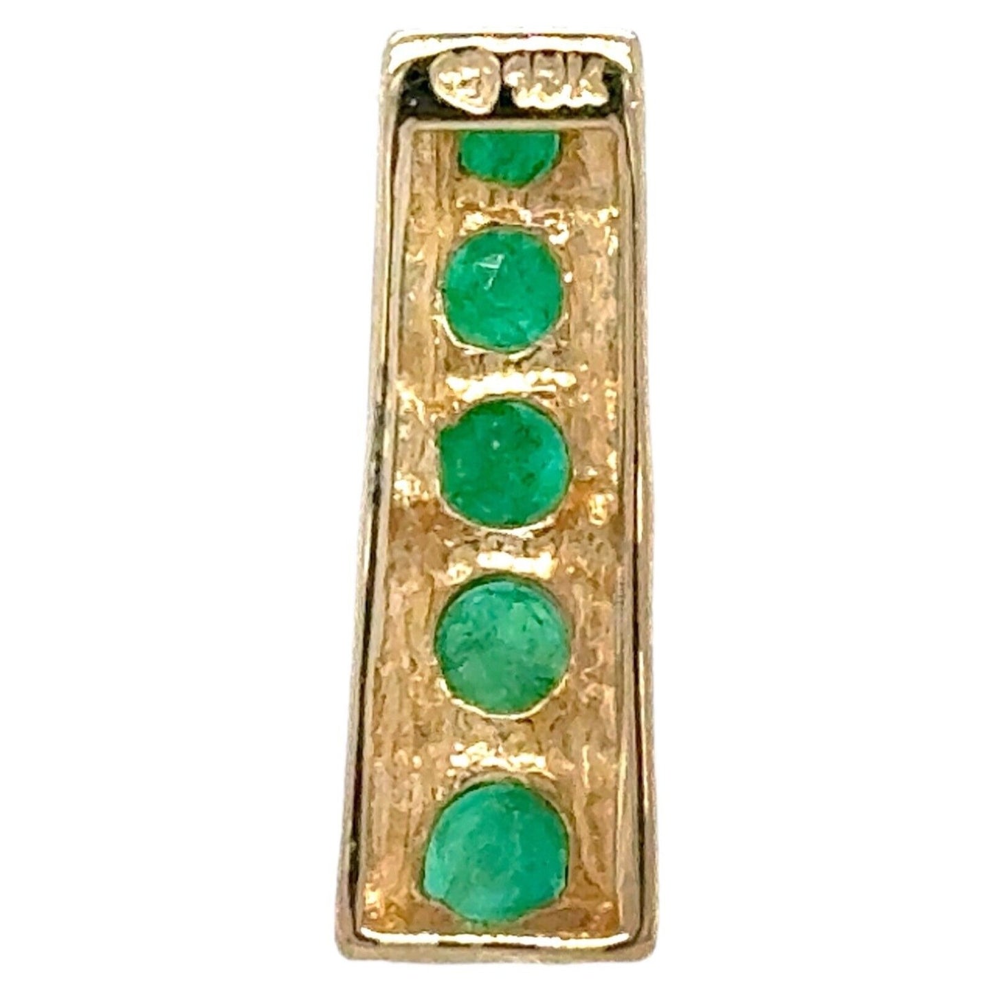 10k Yellow Gold Emerald Journey Pendant 1.6g