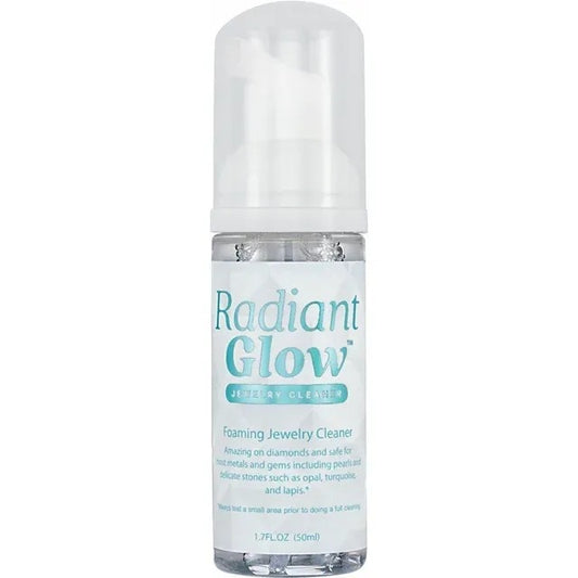 Radiant Glow Foaming Jewelry Cleaner 1.7 Fl Oz Biodegradable & Non-Toxic Formula For Most Jewelry