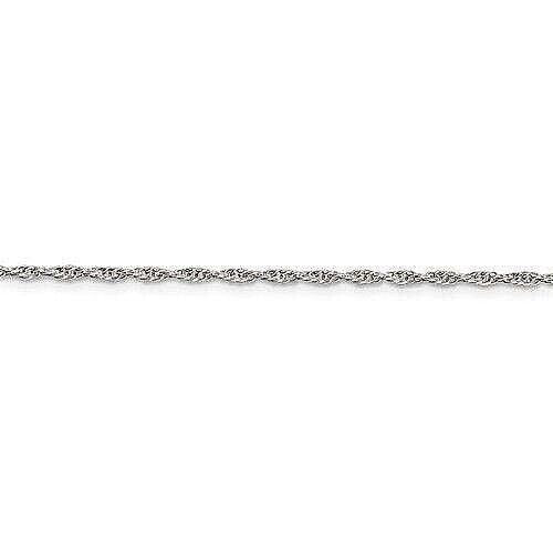Sterling Silver 1.6mm Oval Fancy Rolo Chain 18 inch