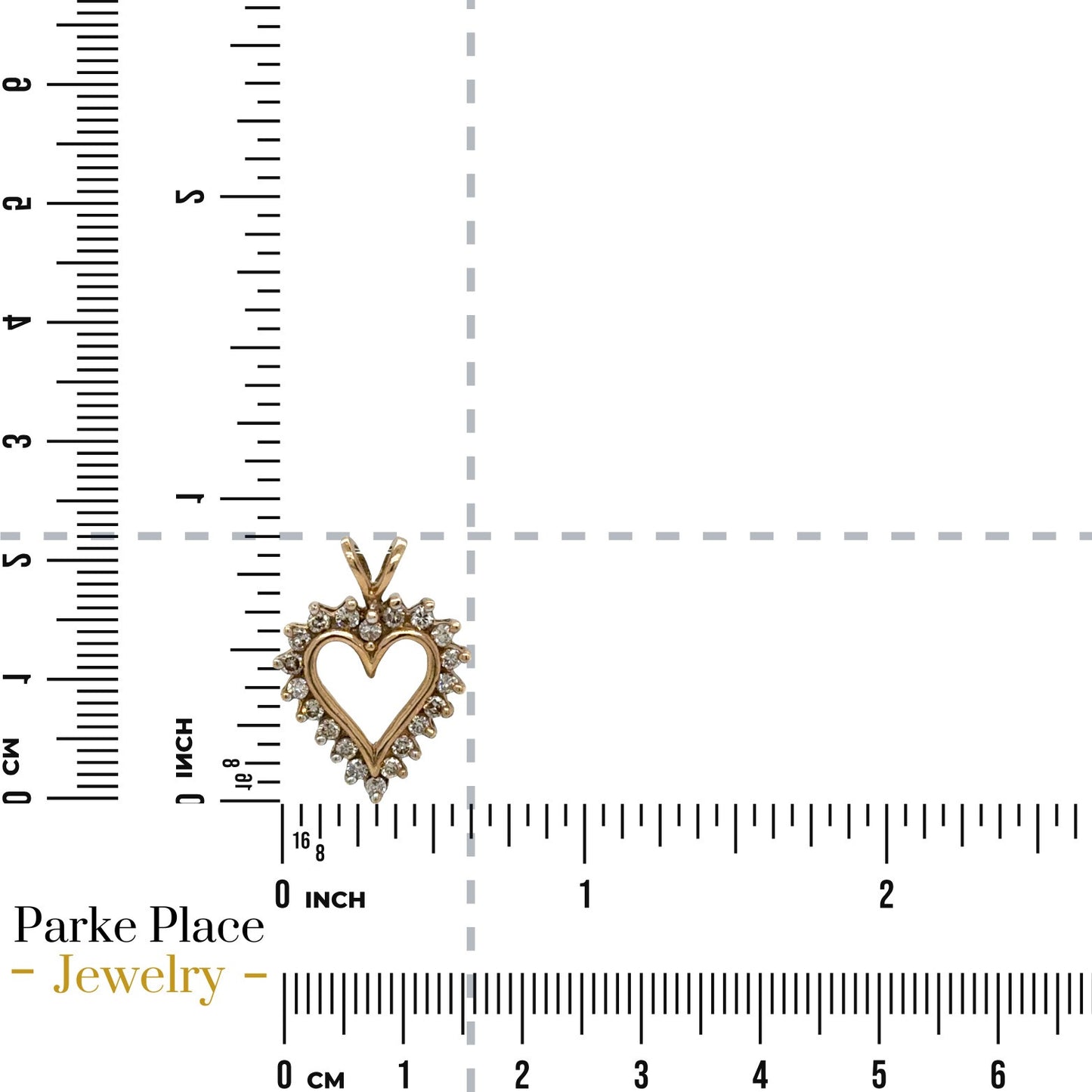1/3ctw Champagne Diamond Heart Pendant 10k Yellow Gold 1.9g