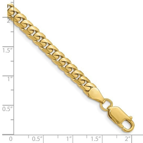 Leslie's 10k 5mm Solid Miami Cuban Chain 8in Bracelet