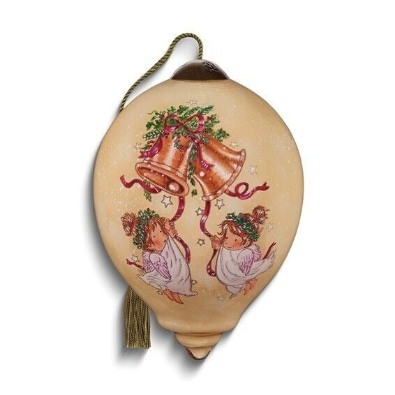 Ne'Qwa Art Bells are Ringing Wishes of Christmas by Annabel Spenceley Ornament