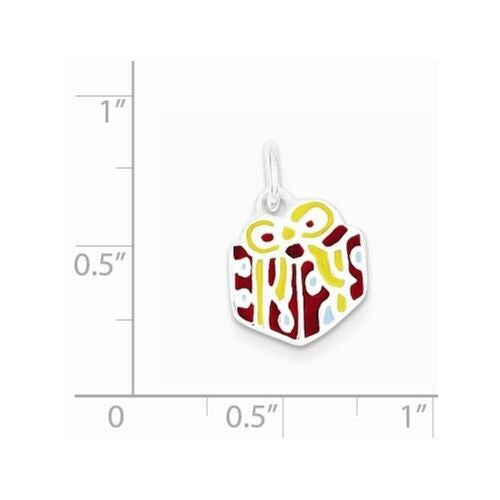 Sterling Silver 925 Enameled Gift Charm Pendant