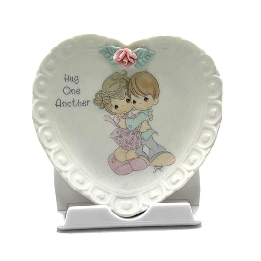 Precious Moments Porcelain Plate Hug One Another