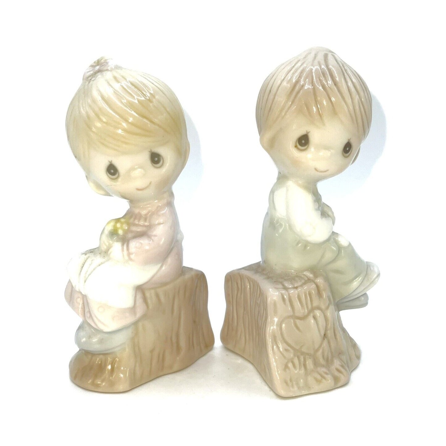 Precious Moments 1993 Boy & Girl Salt & Pepper Shakers Figurine