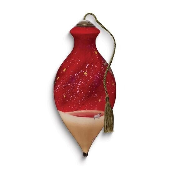Ne'Qwa Art Star of Bethlehem by Sarah Summers Hand-painted Glass Ornament