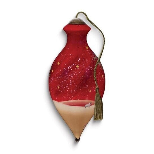 Ne'Qwa Art Star of Bethlehem by Sarah Summers Hand-painted Glass Ornament