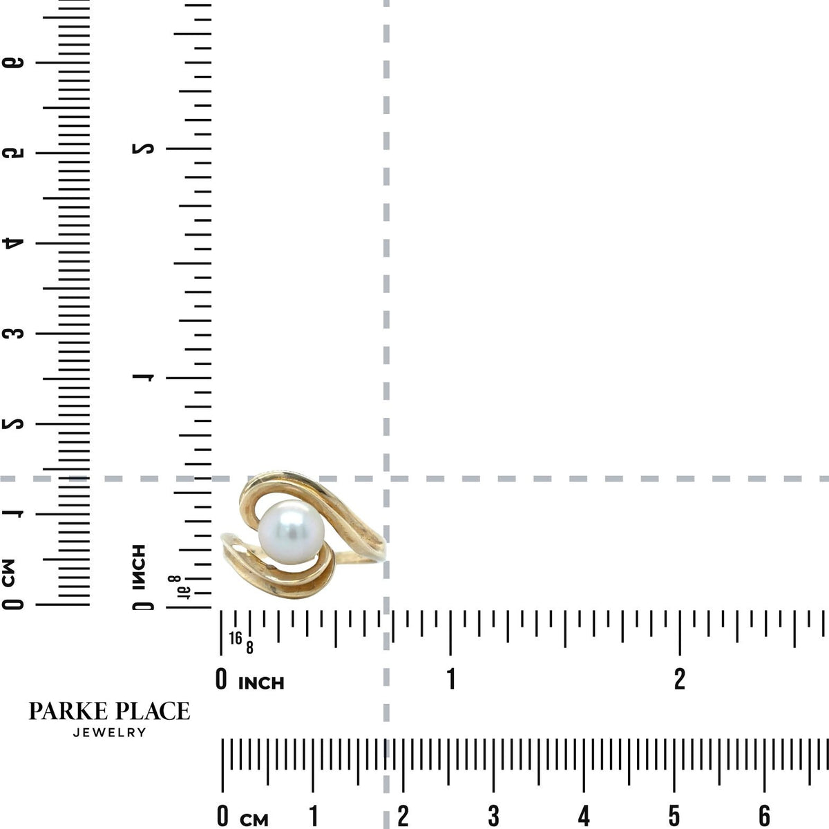 Pearl Solitaire 14k Yellow Gold Ring 3.6g Size 5.75