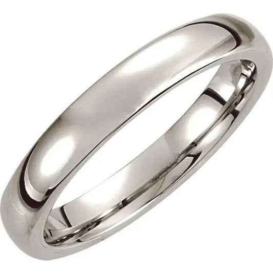 Dura Cobalt 4 mm Slightly Domed Band Size 10