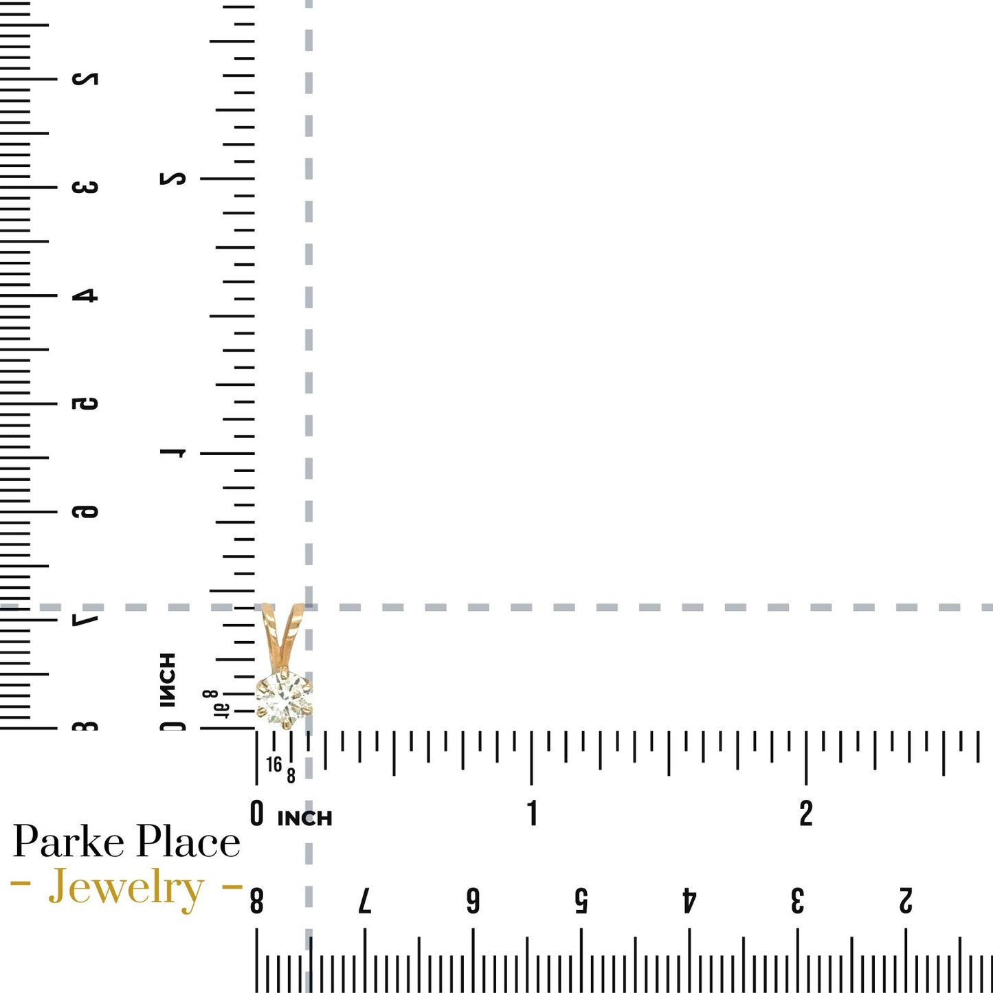 1/3ct Diamond Solitaire 14k Yellow Gold Pendant 0.5g