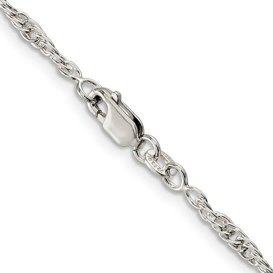 Sterling Silver 2.5 mm Loose Rope 20 Inch Chain