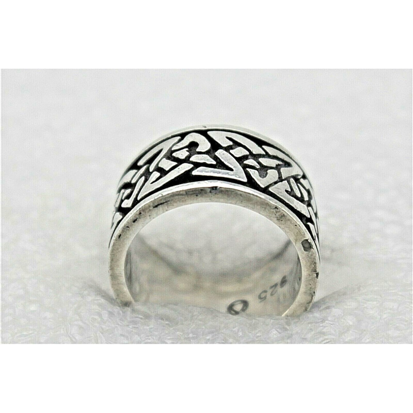 Sterling Silver Celtic Knot Band Ring 8.5g Size 5.25