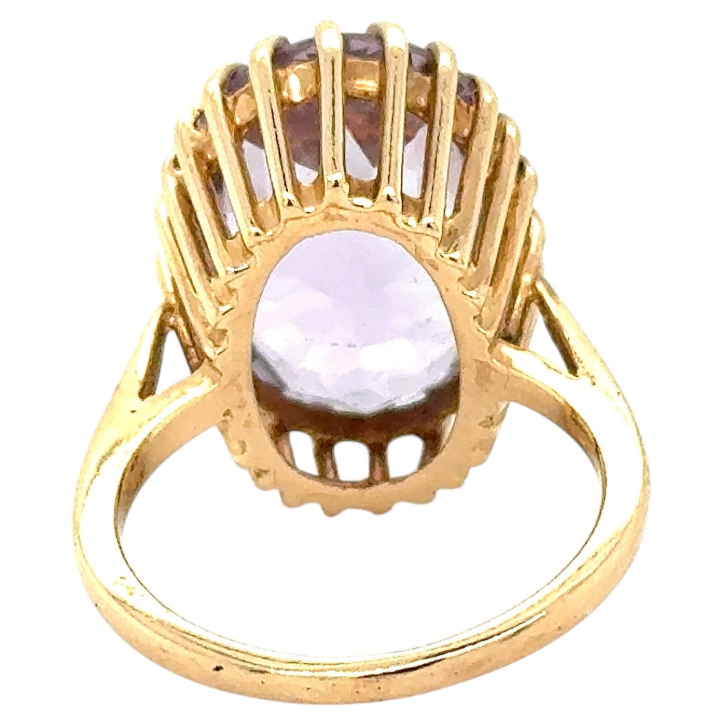 Amethyst Solitaire 14k Yellow Gold Ring 7.1g Size 6.75