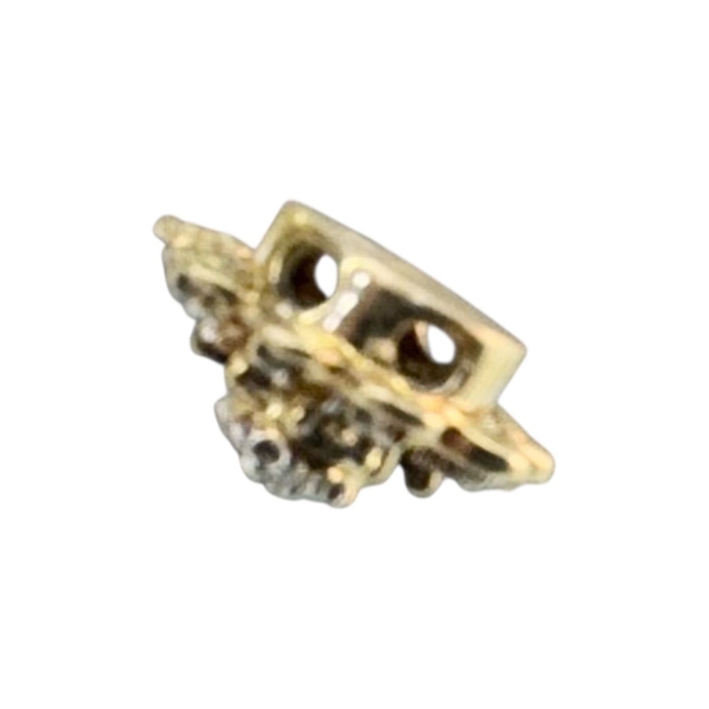 10k Yellow Gold 2/5ctw Diamond & Sapphire Bracelet Slide 4.1g