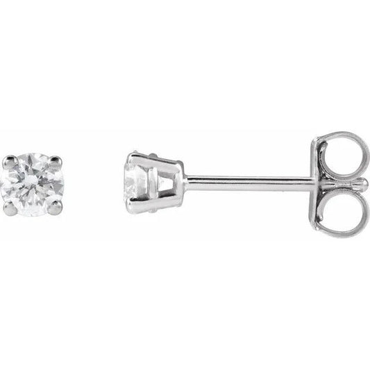 14K White Gold 1/4 CTW Lab-Grown Diamond Stud Earrings