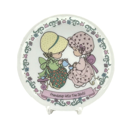 Precious Moments Porcelain Plate Friendship Hits The Spot
