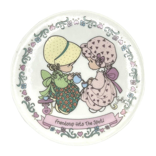 Precious Moments Porcelain Plate Friendship Hits The Spot