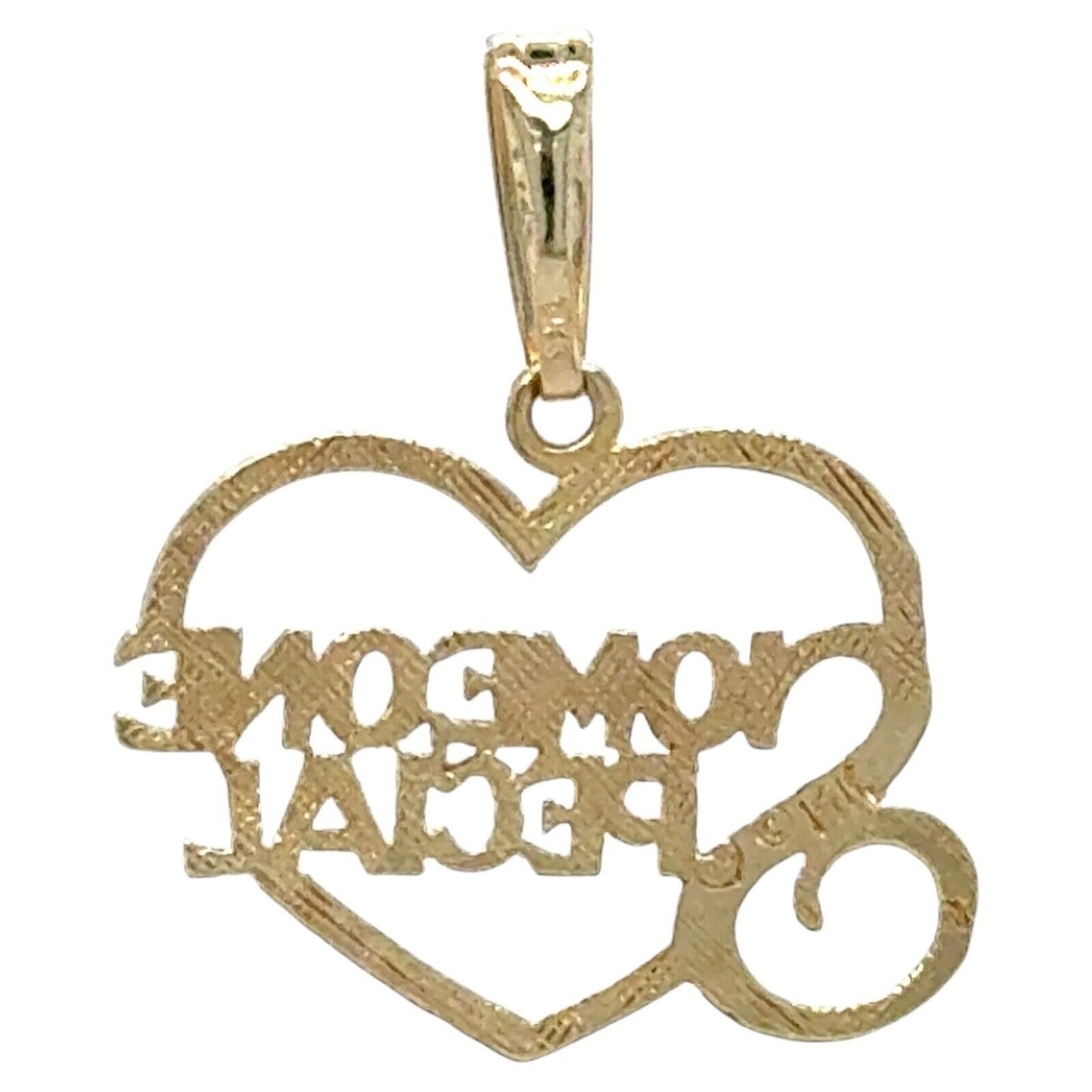 "Someone Special" Heart 14k Yellow Gold Pendant Charm 0.9g