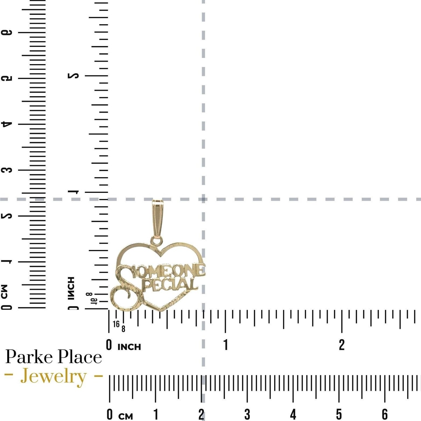 "Someone Special" Heart 14k Yellow Gold Pendant Charm 0.9g