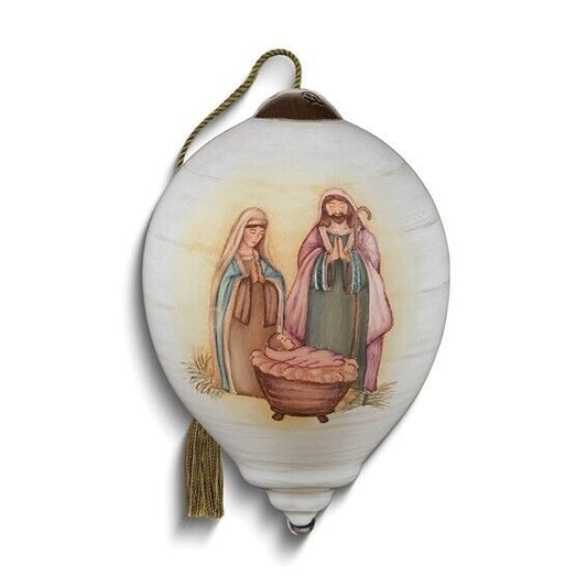 Ne'Qwa Art Let Every Heart Prepare Him Room by ND Art and Design Glass Ornament