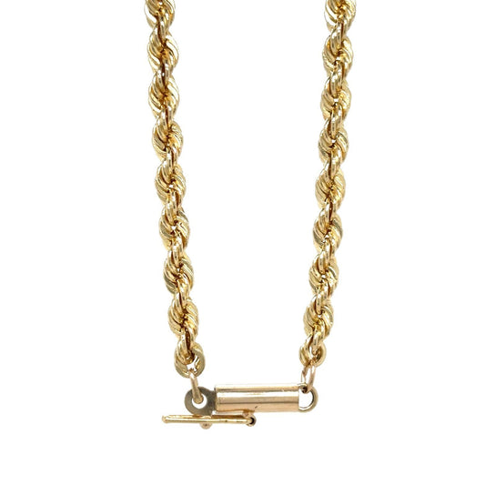 14k Yellow Gold 20 Inch Rope Chain 17.8g