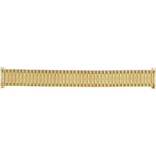 Mens 18-22 mm Stainless Curved, Spring End-Expansion Watch Band